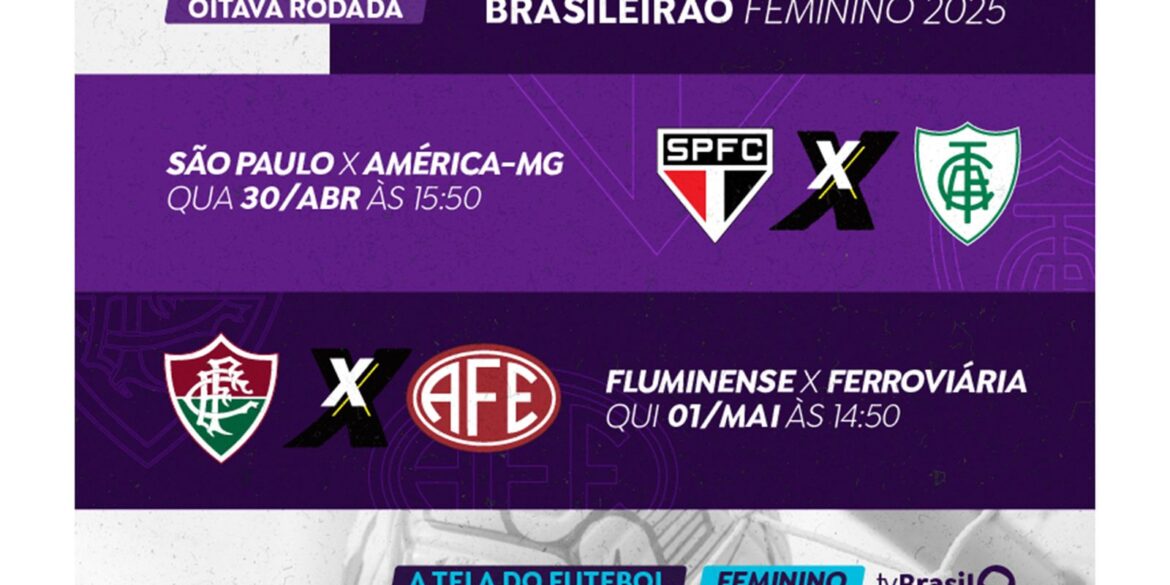 tv-brasil-exibe-jogos-do-brasileirao-feminino-nesta-quarta-e-na-quinta